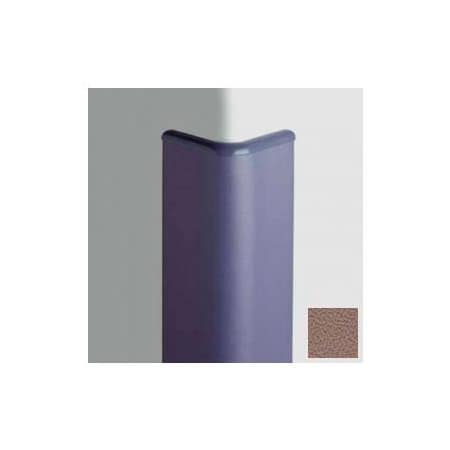 Pawling Surface Mounted Corner Guard Bullnose 90Deg, 3'' Wings, 4'H W/Caps, Caf Au Lait CG-30-4-694